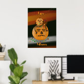 Poster de citrouille Mess Halloween (Bureau à domicile)