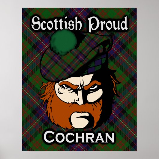 Poster de Clan Cochran Scottish Tartan (Devant)