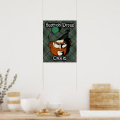 Poster de Clan Craig Scottish Tartan (Cuisine)
