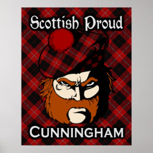 Poster de Clan Cunningham Scottish Tartan
