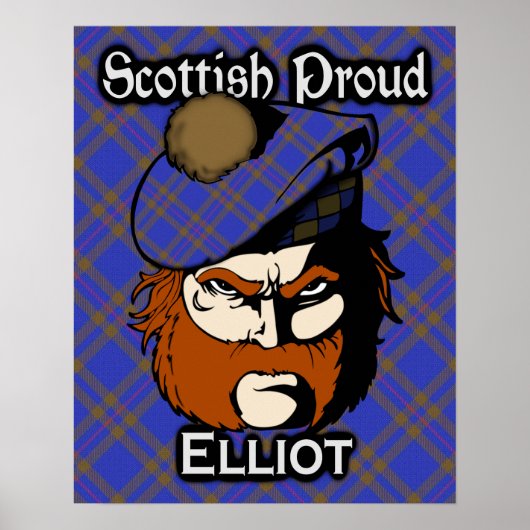 Poster de Clan Elliot Scottish Tartan (Devant)