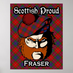 Poster de Clan Fraser Scottish Tartan