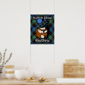 Poster de Clan Guthrie Scottish Tartan (Cuisine)