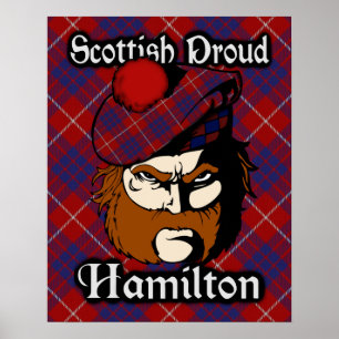 Poster de Clan Hamilton Scottish Tartan