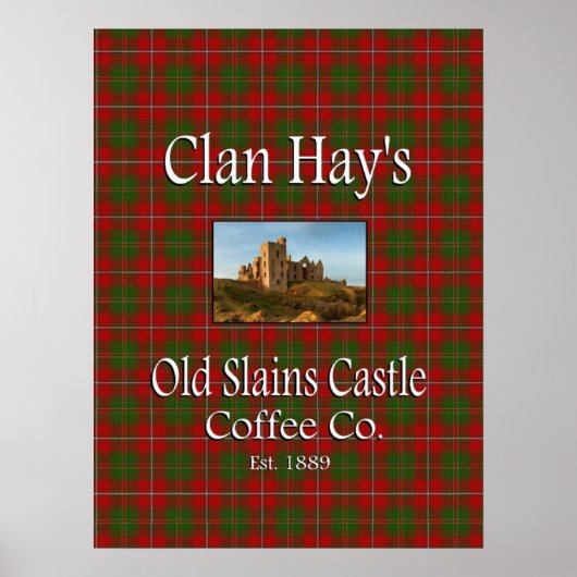 Poster de Clan Hay's Old Slains Castle Coffee Co. (Devant)