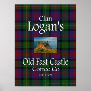 Poster de Clan Logan's Old Fast Castle Coffee Co.