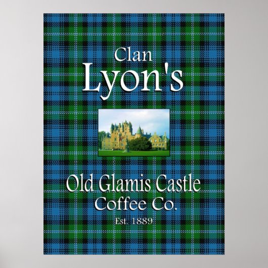 Poster de Clan Lyon's Old Glamis Castle Coffee Co. (Devant)