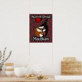 Poster de Clan MacBean Scottish Tartan (Cuisine)