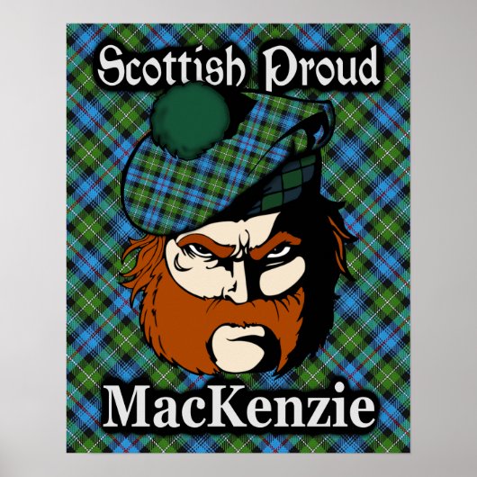 Poster de Clan MacKenzie Scottish Tartan (Devant)
