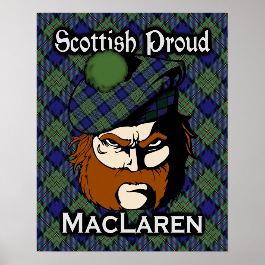 Poster de Clan MacLaren Scottish Tartan (Devant)