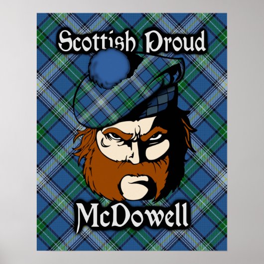 Poster de Clan McDowell Scottish Tartan (Devant)