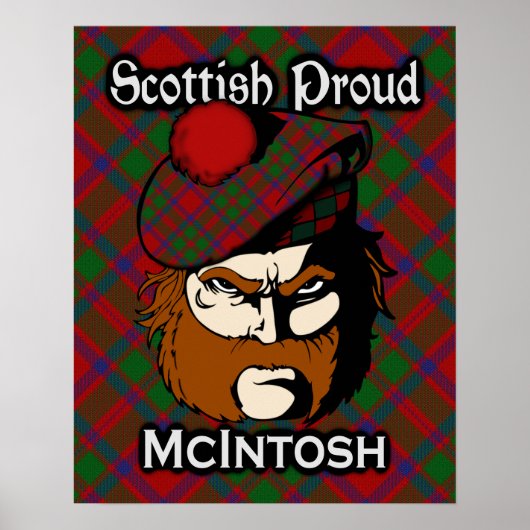 Poster de Clan McIntosh Scottish Tartan (Devant)