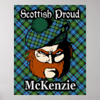 Poster de Clan McKenzie Scottish Tartan