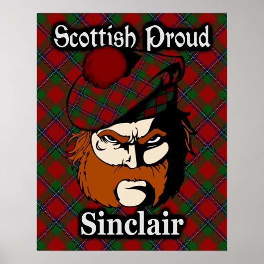 Poster de Clan Sinclair Scottish Tartan (Devant)