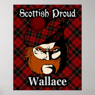 Poster de Clan Wallace Scottish Tartan