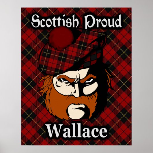 Poster de Clan Wallace Scottish Tartan (Devant)