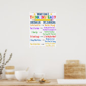 Poster de classe de pensée positive (Cuisine)