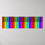 Poster de clavier Rainbow Piano (Devant)
