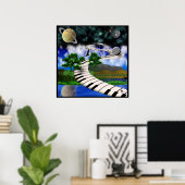 Poster de clavier surréaliste (Bureau à domicile)
