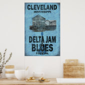 Poster de Cleveland Mississippi Blues (Cuisine)