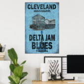Poster de Cleveland Mississippi Blues (Bureau à domicile)