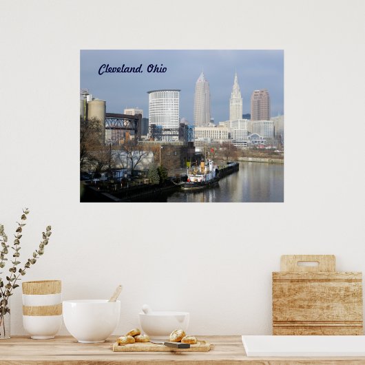 Poster de Cleveland, OH (River View) (Cuisine)
