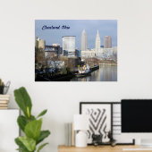 Poster de Cleveland, OH (River View) (Bureau à domicile)