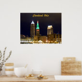 Poster de Cleveland Skyline (Vols) (Cuisine)