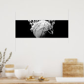 Poster de clôture de basket-ball panoramique (Cuisine)