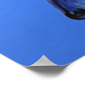 Poster de 'Cobalt Daydream' - chien bleu lurcher (Coin)
