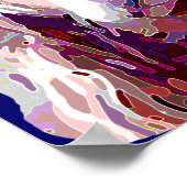 Poster de Cocker Spaniel aux couleurs vives (Coin)