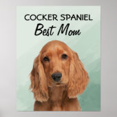 Poster de Cocker Spaniel Best Mom (Devant)