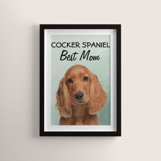 Poster de Cocker Spaniel Best Mom