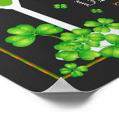 Poster de cocktail Shamrock de la St.Patricks Day (Coin)