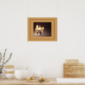 Poster de cocktails flamboyants (Cuisine)