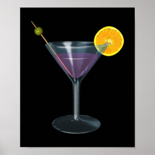 Poster de cocktails Martini - SRF