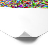 Poster de coeur Abstrait coloré Art (Coin)