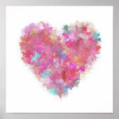 Poster de coeur peint (Devant)