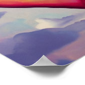 Poster de Coeur rose dans le ciel (Coin)