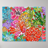 Poster de collage de l'aquarelle (Devant)