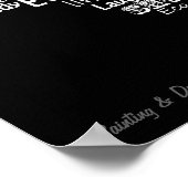 Poster de collage de mot de scooter (Coin)