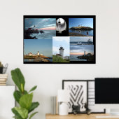 Poster de collage de phare! (Bureau à domicile)