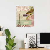 Poster de collage en français (Bureau à domicile)