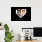 Poster de collage photo en forme de coeur 2 (Bureau à domicile)