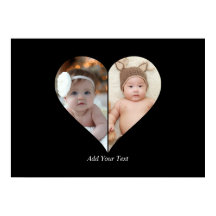 Poster de collage photo en forme de coeur 2