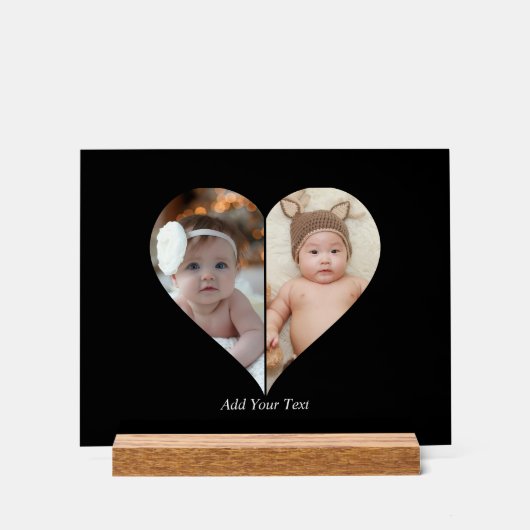 Poster de collage photo en forme de coeur 2 (Recto)