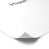 Poster de collage photo personnalisé 50e anniversa (Coin)