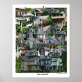 Poster de collage, Saline Michigan (Devant)