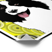 Poster de Collie Frontière Art original par Lorri (Coin)