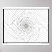 Poster de coloration spirale Deosil Fibonacci (Devant)